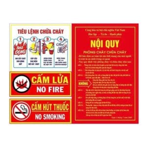Alternative view of Bộ Tiêu Lệnh Phòng Cháy Chữa Cháy Pccc Alu In Uv Bền Đẹp Chống Chịu Nắng Mưa