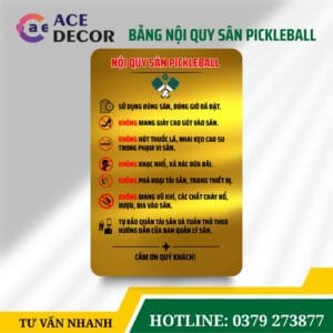 Alternative view of Độc Quyền Bảng Nội Quy Sân Pickleball Thể Thao Năng Động | Chất Liệu Alu Ngoài Trời Bền Bỉ, Không Phai Màu. Nhận Thiết Kế Theo Yêu Cầu, Giao Hàng
