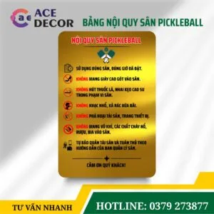 Alternative view of Độc Quyền Bảng Nội Quy Sân Pickleball Thể Thao Năng Động | Chất Liệu Alu Ngoài Trời Bền Bỉ, Không Phai Màu. Nhận Thiết Kế Theo Yêu Cầu, Giao Hàng