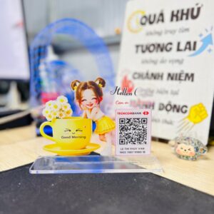 Alternative view of Bảng Qr Code Cute Chất Liệu Mica In Uv Chống Phai Màu | Quét Nhanh, Bền Bỉ