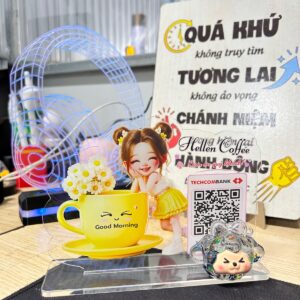 Bảng Qr Code Cute Chất Liệu Mica In Uv Chống Phai Màu | Quét Nhanh, Bền Bỉ