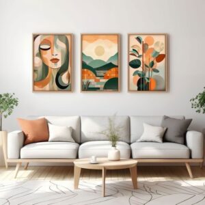 Bật Mí Cách Chọn Bộ Tranh Treo Sau Sofa Phòng Khách Sang Trọng & Tinh Tế