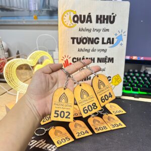 Mẫu Móc Khóa Gỗ Khách Sạn Sang Trọng, Bền Đẹp, Giá Tận Xưởng