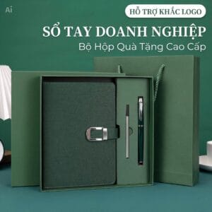 Set Sổ Tay & Bút In Logo Làm Quà Tặng Doanh Nghiệp, Thầy Cô, Bạn Bè. In Theo Yêu Cầu - Bộ Quà Tặng Tri Ân Ý Nghĩa Tại Xưỡng In Ace