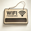 Biển Gỗ 2 Lớp  Treo Tường Pass Wifi Decor Quán Cafe Homestay Đẹp