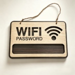 Biển Gỗ 2 Lớp  Treo Tường Pass Wifi Decor Quán Cafe Homestay Đẹp