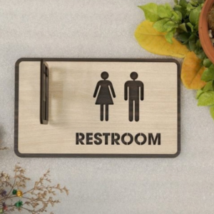 Alternative view of Bảng Toilet Gỗ Dán Tường Khắc Âm 2 Lớp Cao Cấp - Giá Tận Xưởng | ACE Decor
