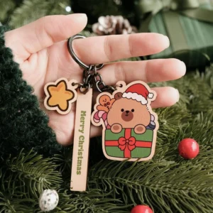 Alternative view of Sỉ Lẻ Móc Khóa Gỗ Giáng Sinh In Theo Yêu Cầu | Quà Tặng Noel Độc Đáo Dành Cho Doanh Nghiệp, Sự Kiện