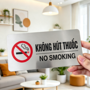 Alternative view of Biển Chỉ Dẫn Khu Vực Được Hút Thuốc (Smoking Area), ALu & Mica Theo Yêu Cầu, Phù Hợp Resort, Homestay Nhà Nghĩ Khách Sạn