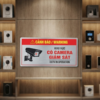 Bảng Cảnh Báo Khu Vực Có Camera Giám Sát (CCTV In Operation) Chất Liệu ALU Cao Cấp - Giá Tận Xưởng