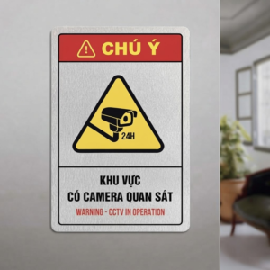 Alternative view of Biển Báo Khu Vực Có Camera Giám Sát 24/24 | Lấy Ngay Giá Xưởng