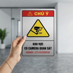 Biển Báo Khu Vực Có Camera Giám Sát 24/24 | Lấy Ngay Giá Xưởng