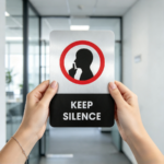 Bảng Keep Silence, Biển Báo Vui Lòng Giữ Im Lặng Chất Liệu Bền Đẹp, Giá Tốt