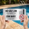 Biển Cảnh Báo Độ Sâu Bể Bơi Tiêu Chuẩn - Mica/Alu In Uv Theo Yêu Cầu Giá Xưởng | Đặt Hàng Ngay
