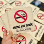 Bảng Gỗ No Smoking Dán Tường Khu Vực Công Cộng, Nhà Máy Sản Xuất - Bền Đẹp, Giá Tận Xưởng