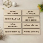 Bảng Biển Gỗ Tên Phòng Ban Công Ty, Trường Học - Khắc Laser Tinh Tế |Giá Xưởng Lấy Ngay