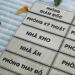 Alternative view of Bảng Biển Gỗ Tên Phòng Ban Công Ty, Trường Học - Khắc Laser Tinh Tế |Giá Xưởng Lấy Ngay