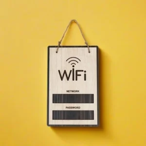 Biển Ghi Tên Password Dán/ Treo Tường Dạng Đứng Decor Khu Vực Công Cộng | Giá Rẻ Lấy Ngay