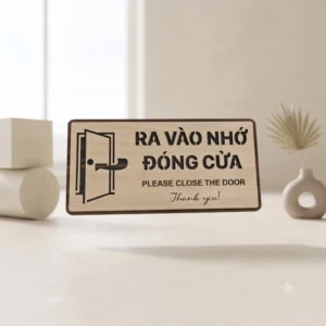 Alternative view of Biển Nhớ Đóng Cửa Gỗ 2 Lớp Decor Sang Trọng Cho Homestay, Spa, Quán Cafe